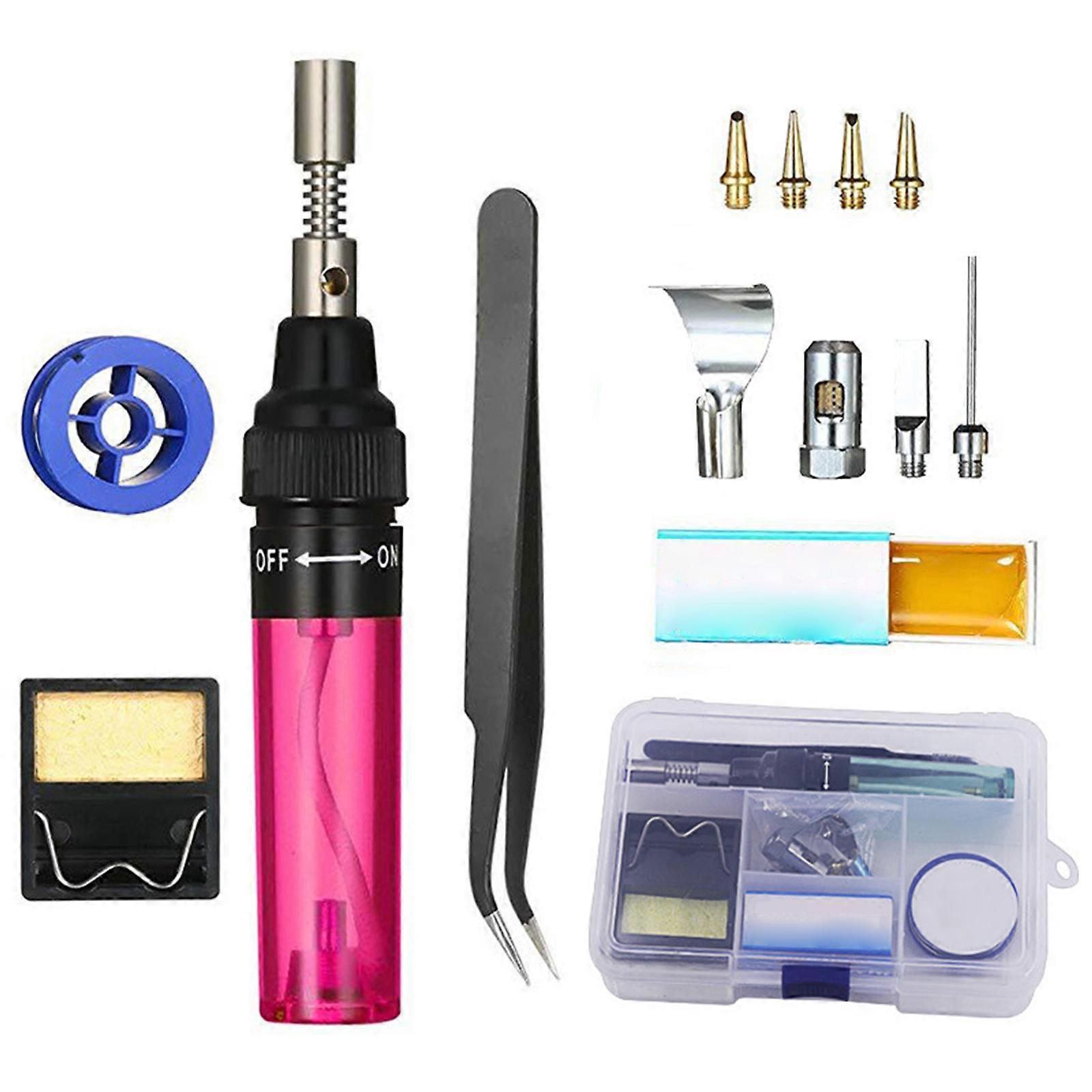 2023 New Electronic Multi-function Gas Soldering Iron Durable 13 Pcs Convenient Suitable For Precision Repair Pen Type Welding