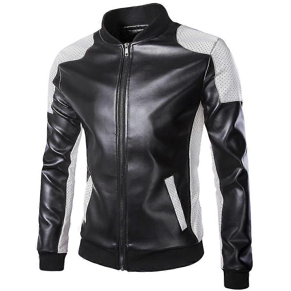 Mens Lightweight Motorcycle Leather Jacket