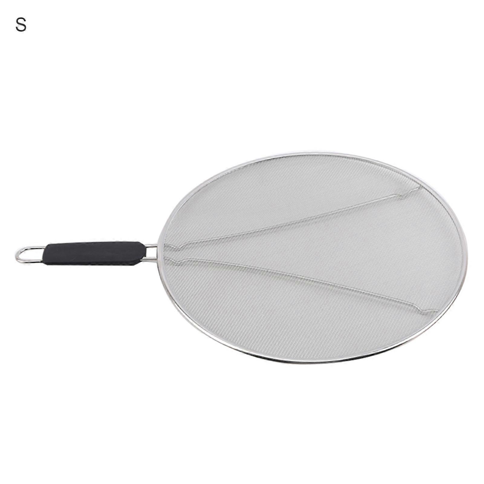 Oil-Proof Splatter Baffle Net Cover Protective Guard with Handle Kitchen Tool