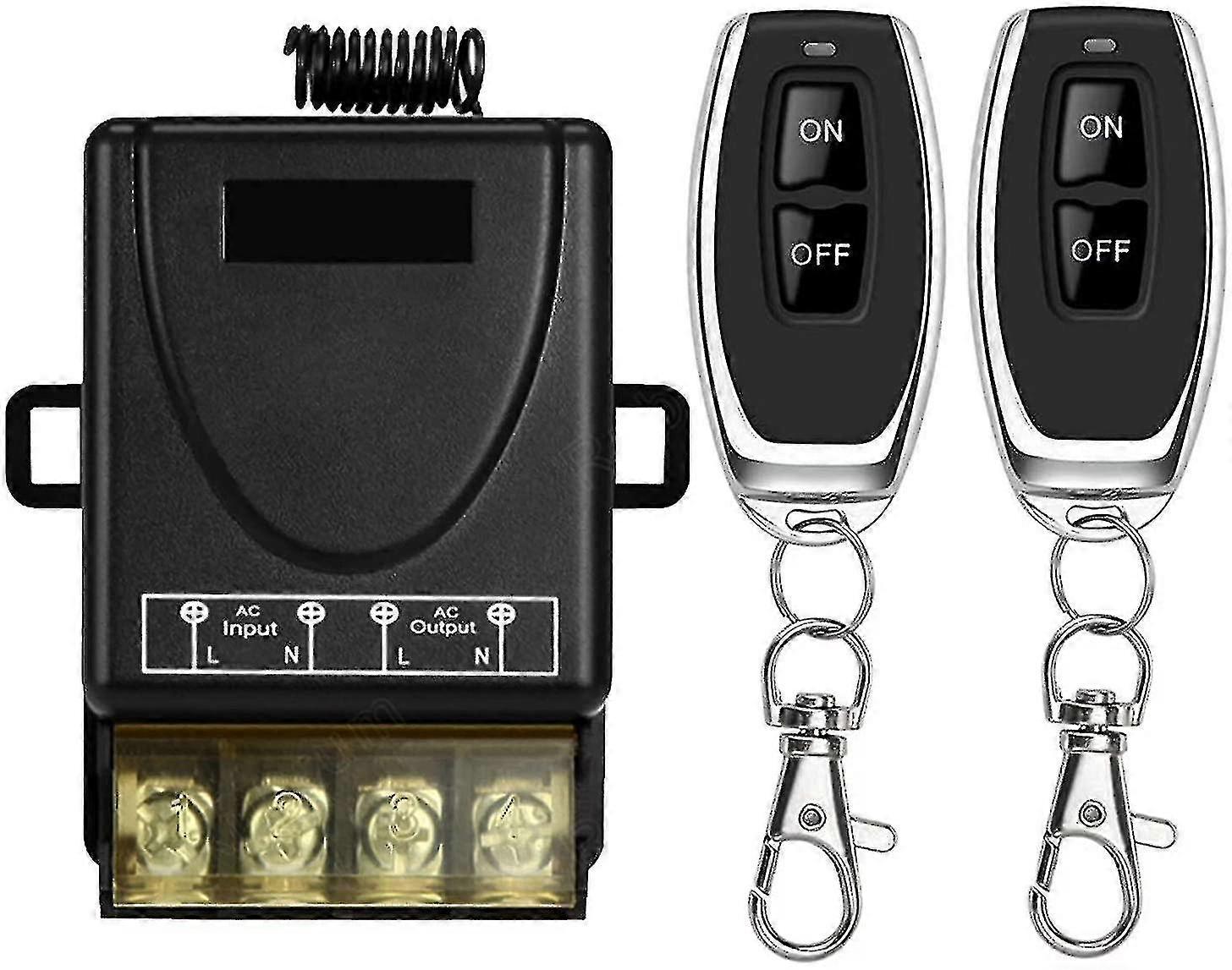 433mhz Wireless High Power Remote Control Switch, Ac 220v/240v/110v 30a Rf Remote Control Light