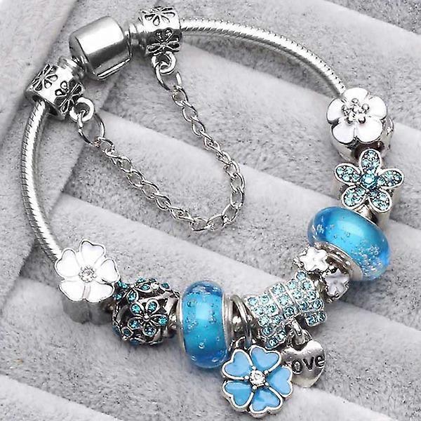 Handmade Bead Bracelet [Blue]
