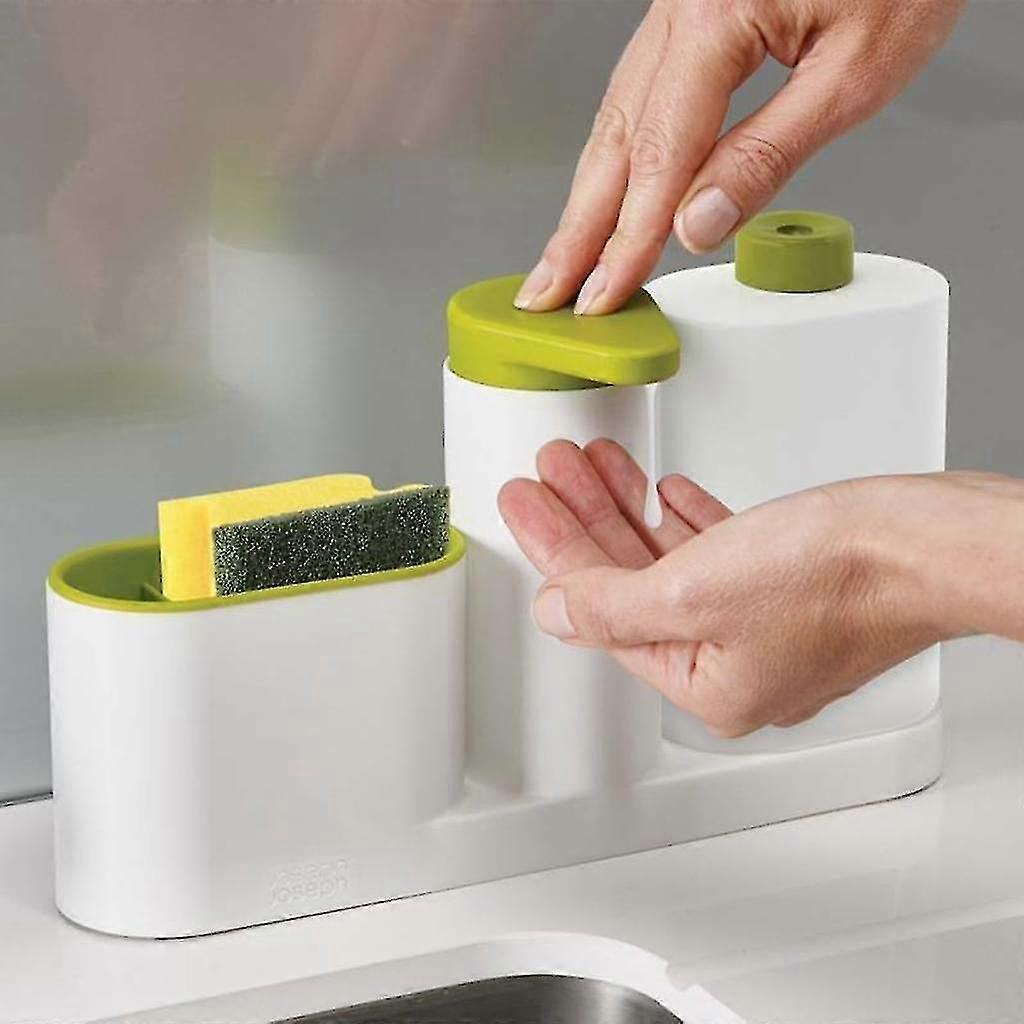 Soap Dispenser Storage Box Set Cleaning Tray Kitchen Accessories-lian