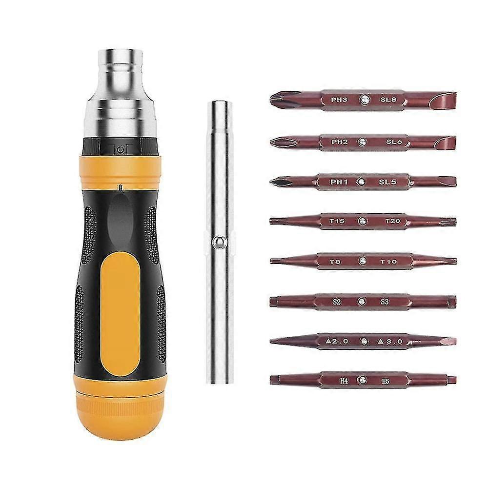 19 In 1 Creative Ratchet Screwdriver Mini Screwdriver Bit Portable Multi-function Utility Knife Tool Set