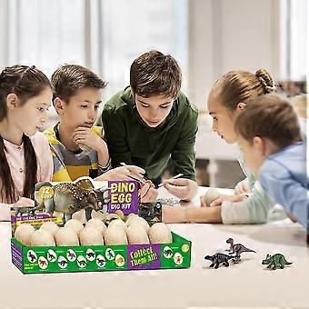 Creative Dino Ovos Dig Kit Meninos Meninas Crianças Páscoa Cesta Stuffers Simulação Modelo de Dinossauro Festival Presente