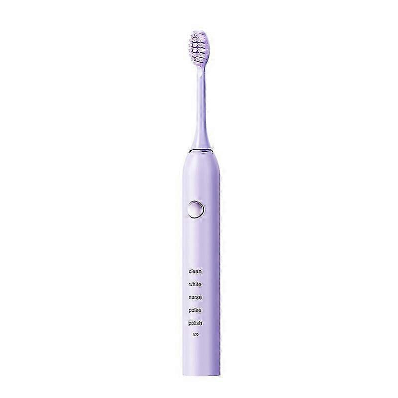 Brosse à dents électrique rechargeable à poils souples - Couleur violette pour femme