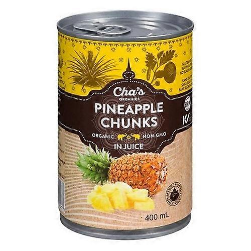 Chas Organics Organic Pineapple Chunks In Juice, 400 Ml (Case Of 12)
