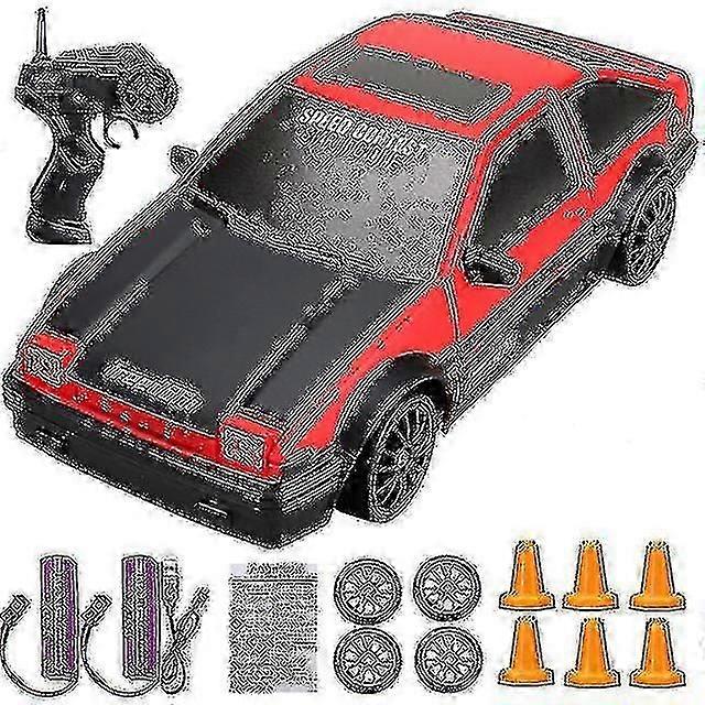 2.4g להיסחף מכונית Rc 4wd Rc להיסחף צעצוע לרכב שלט רחוק Gtr דגם Ae86 רכב מכונית מירוץ Rc צעצוע לרכב לילדים מתנות חג המולד Fk