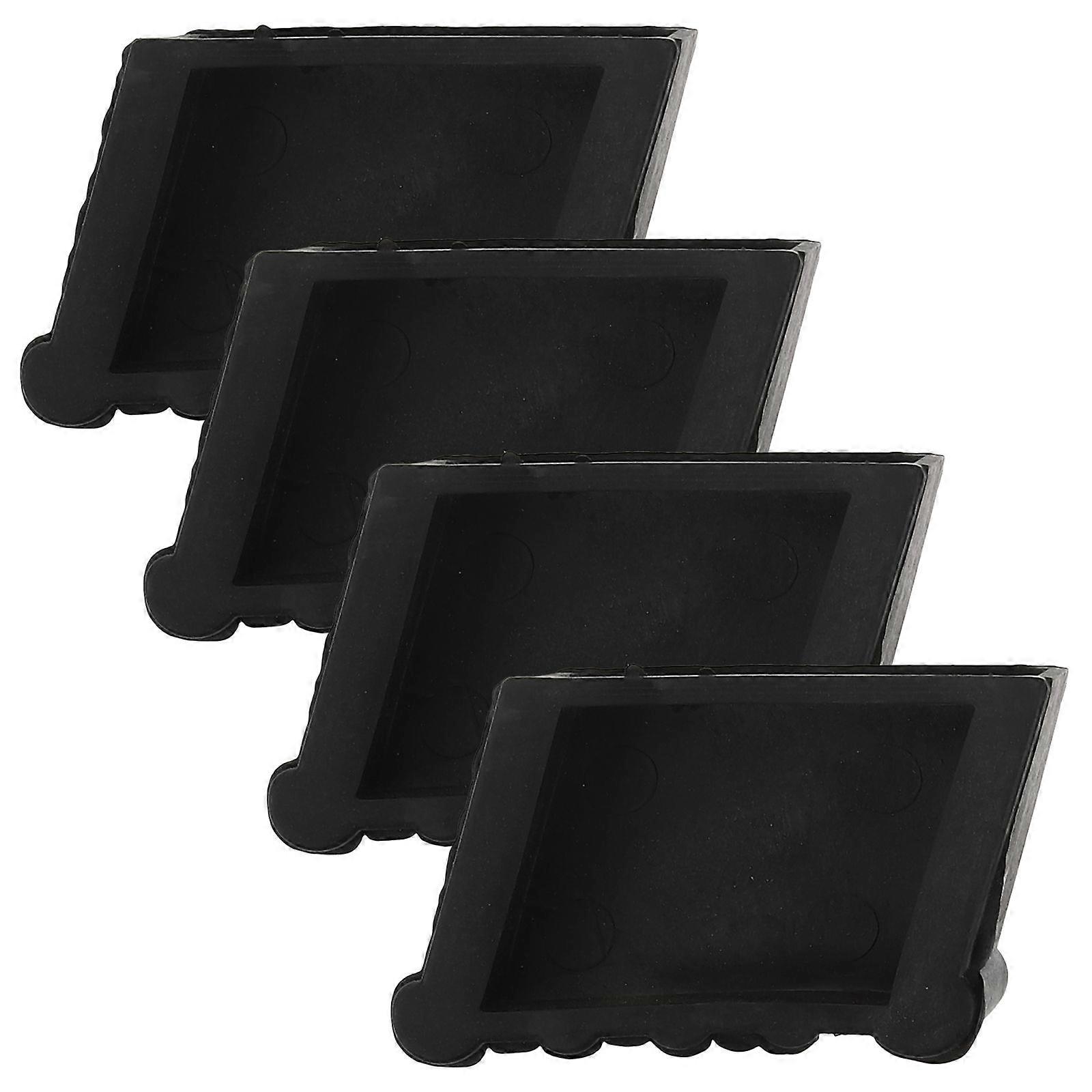 4 قطع خطوة سلم قدم وسادة مفيدة عدم الانزلاق سلم قدم منصات المطاط المنزلية سلم أجزاء