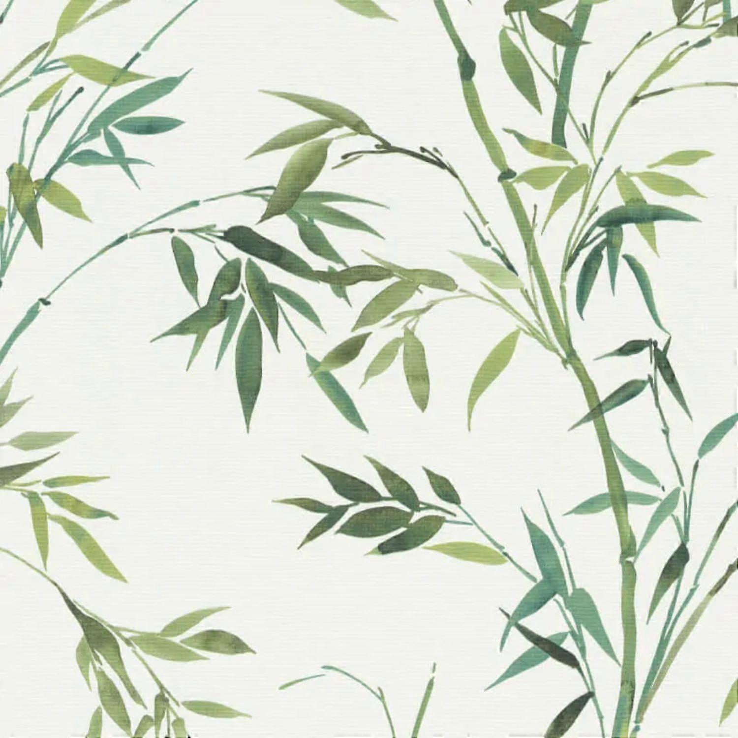 Erismann Watercolor Bamboo Leaves Wallpaper
