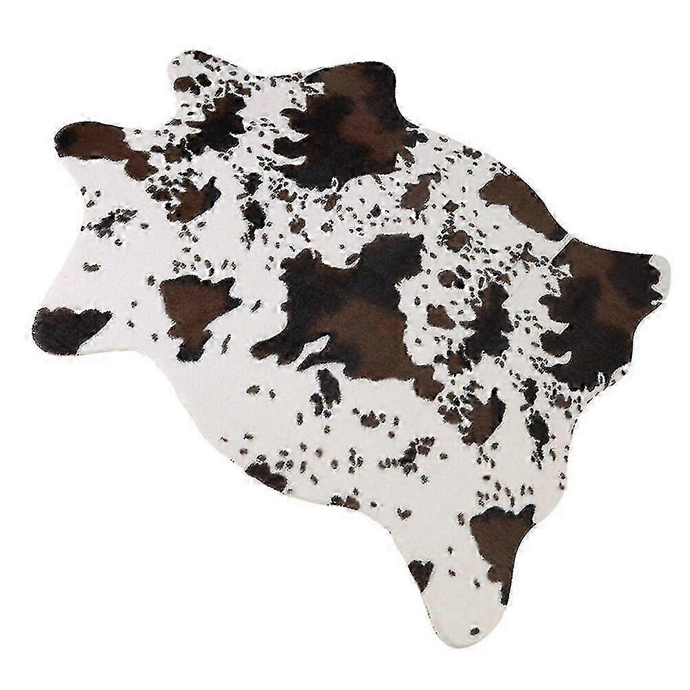 Zebra/cow Goat Printed Carpet Velvet Imitation Leather Rugs 110*75cm