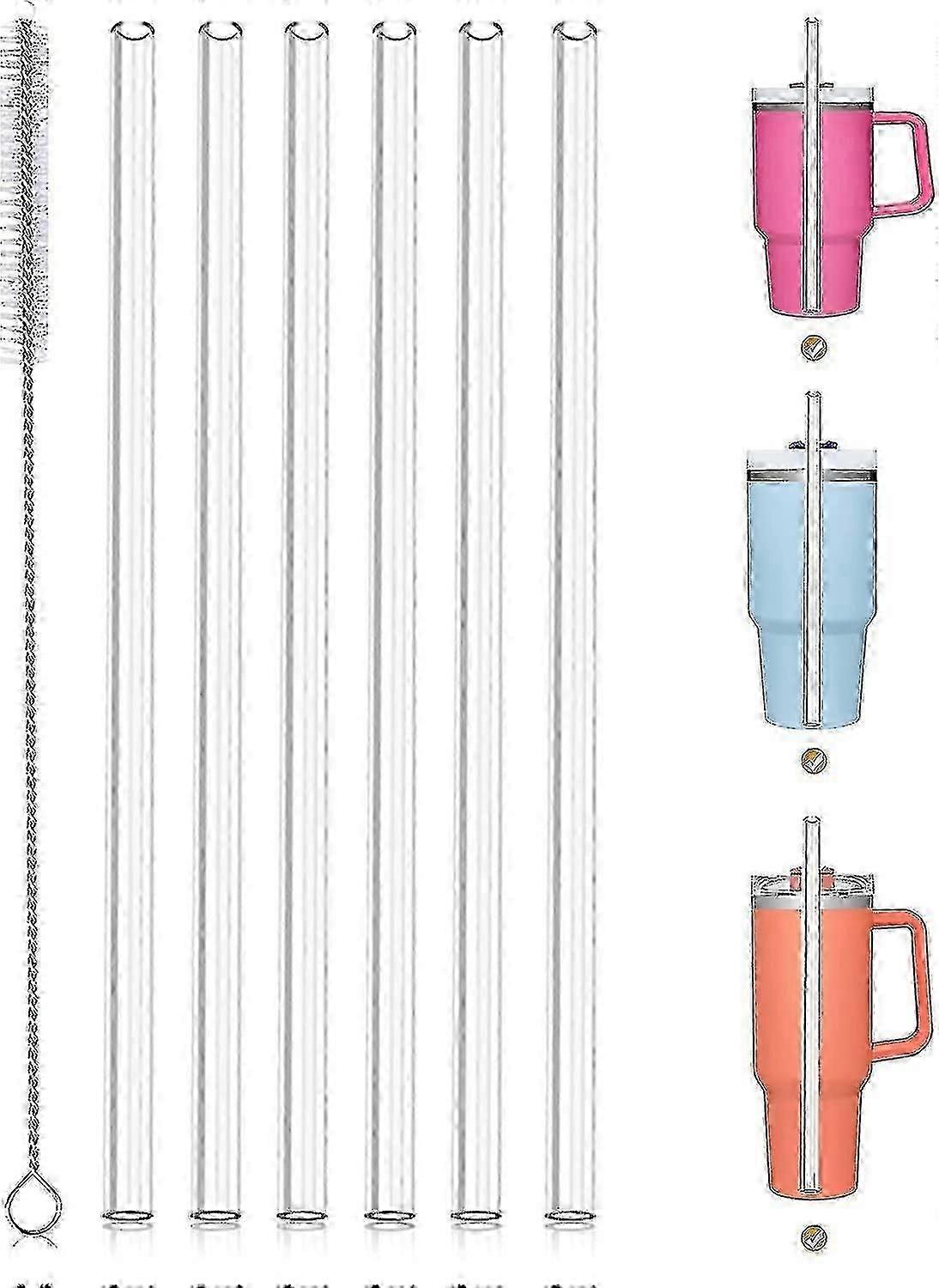 Náhradní brčka pro Stanley 40 Oz 30 Oz Cup Tumbler -6 ks brček Náhrada pro cestovní termohrnek Stanley Adventure, plastový