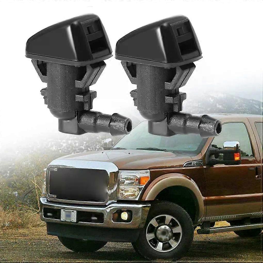 2pcs Car Windshield Washer Nozzle Passenger Driver Side Wiper Parts
