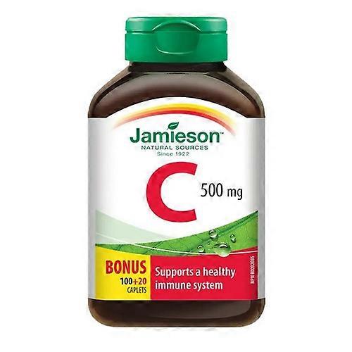 Jamieson Vitamins Chewable Vitamin C Tangy Orange,500 Mg,120 Chews