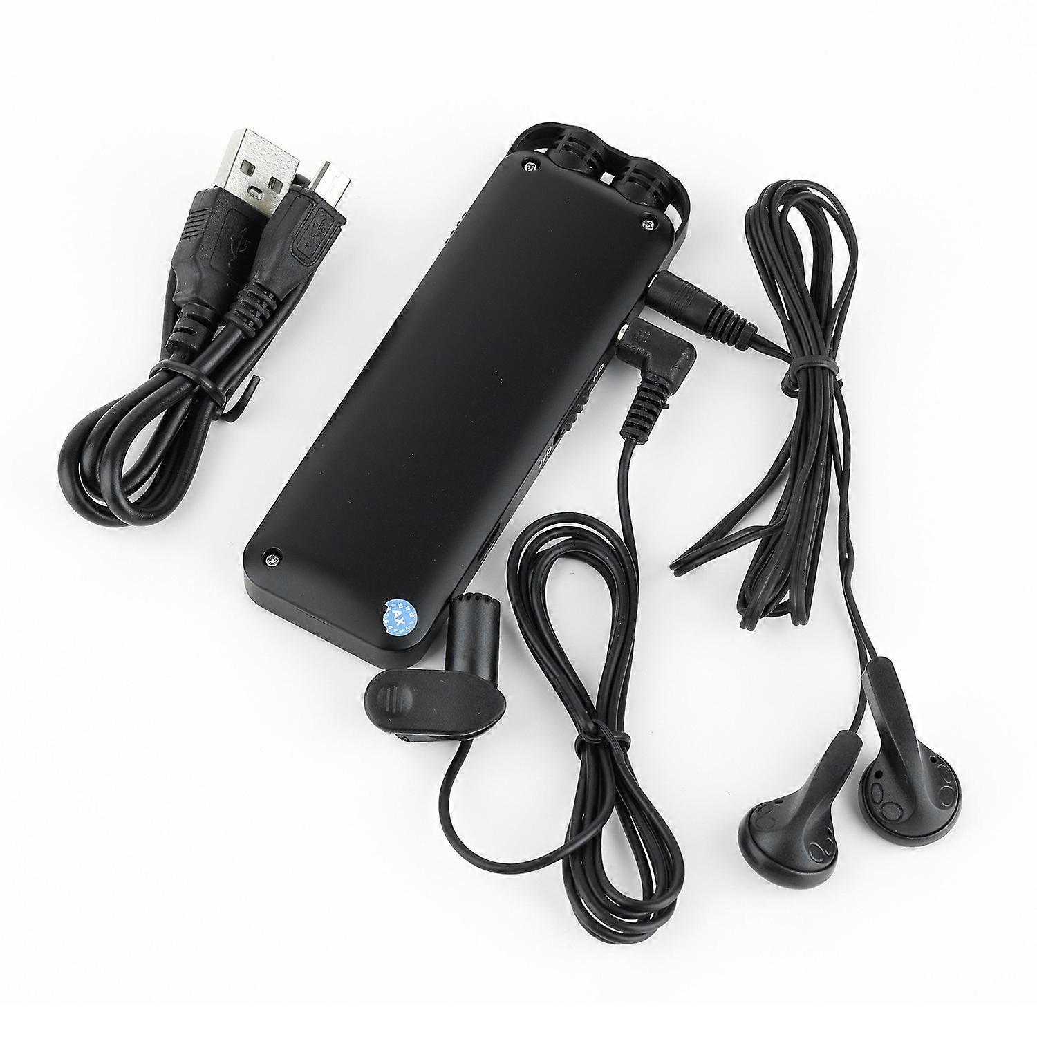 16GB Voice Recorder Intelligent Noise Reduction Recorder Device with LED Screen Built In Condenser M