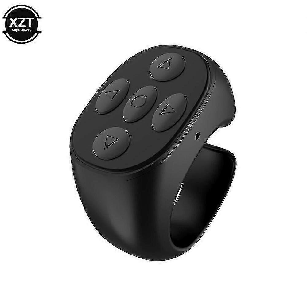 Tiktok Wireless Bluetooth Fingertip Selfie Controller Tiktok Short Video Page Flipping Browsing Device Mobile Phone Remote Control Ring