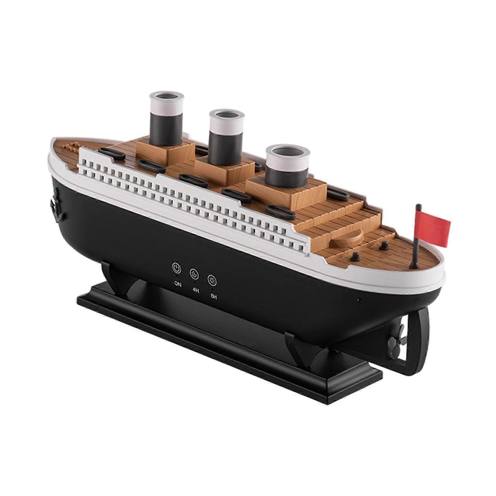 Ship Model Essential Oil Diffuser 250ml Desktop Humidifier for Bedroom Hotel