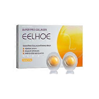 Egg Sleeping Mask Collagen Disposable Firming Fades Spots Wrinkles Eye Fine Lines Anti-Wrinkle 7PCS