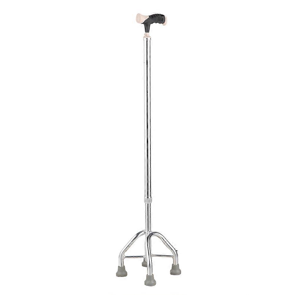 Type Four-Legged Metal Cane for Elderly and Disabled - Adjustable Safety Cane with Non-Slip Grip and Lightweight Design