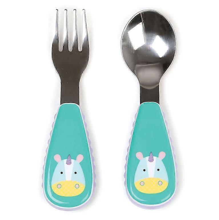 Toddler Utensils, Zootensils Fork & Spoon Set, Unicorn