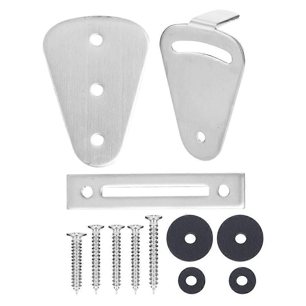 Stainless Steel Barn Door Lock Hardware Accessories for Sliding Rail System, Heavy-Duty and Durable Design