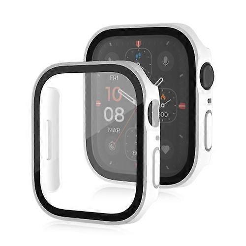 Life Waterproof Frosted 2 in 1 PC Frame + Tempered Glass Protective Case For Apple Watch Series 6 / 5 / 4 / SE 40mm