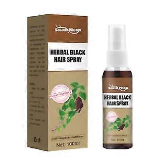Copertura spray per capelli neri a base di erbe massaggio per capelli bianchi naturale cura dei capelli neri lacca idratante per capelli