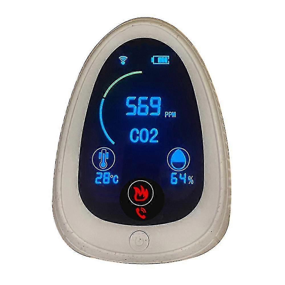 Smart Wifi Co2 Meter Work With App,portable Indoor Meter Detector 2024-New