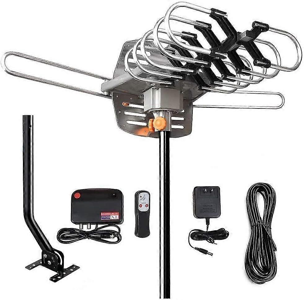 Outdoor TV Antenna with Coaxial Mounting Pole