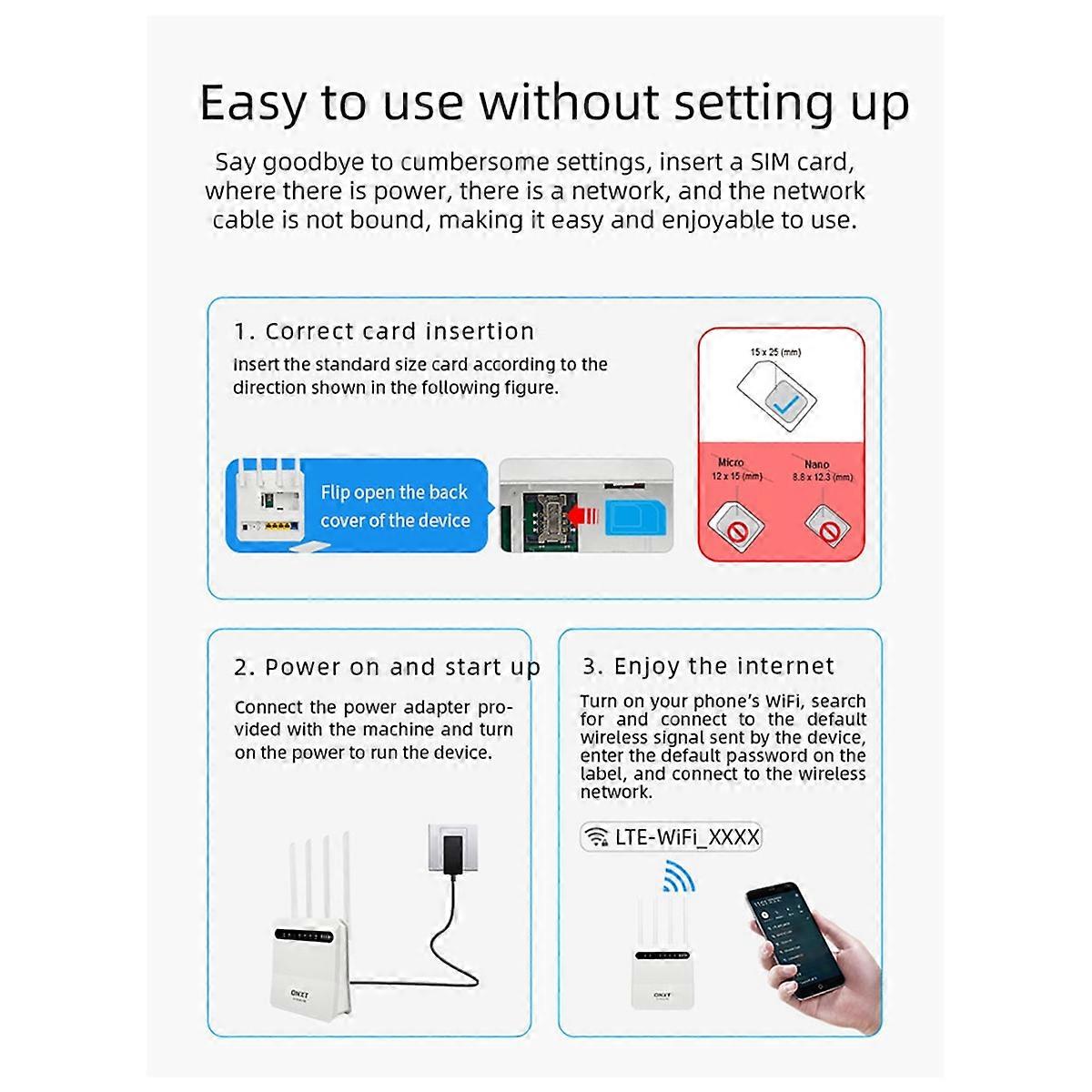 With Battery 4G LTE CPE 5 Ports Hotspot WiFi Router