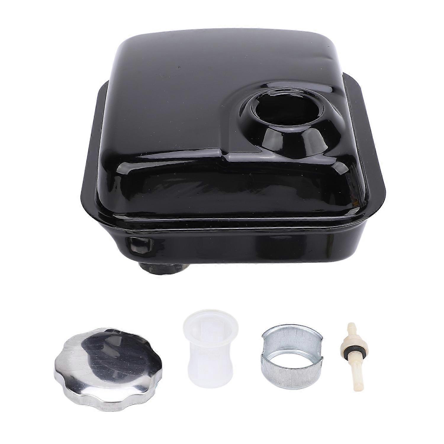 Iron Fuel Tank Stainless Steel Cap Gas Tank with Oil Outlet Adapter Replacement for Predator 5.5 Hp