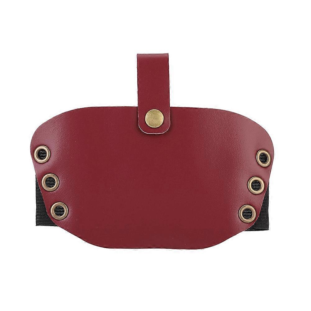 High Quality PU Material Motorcycle Shift Guard Shoes Boots Protector Cover(Red)