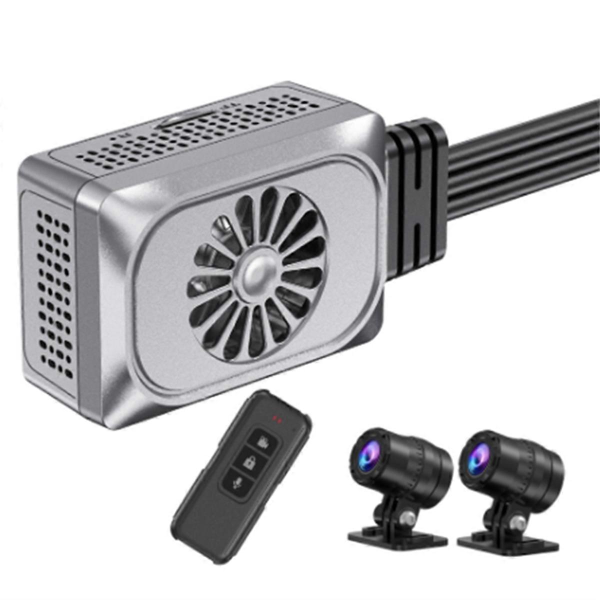 Caméra de moto WiFi sans écran Ultra HD 2K + 2K GPS Dash Cam Recorder