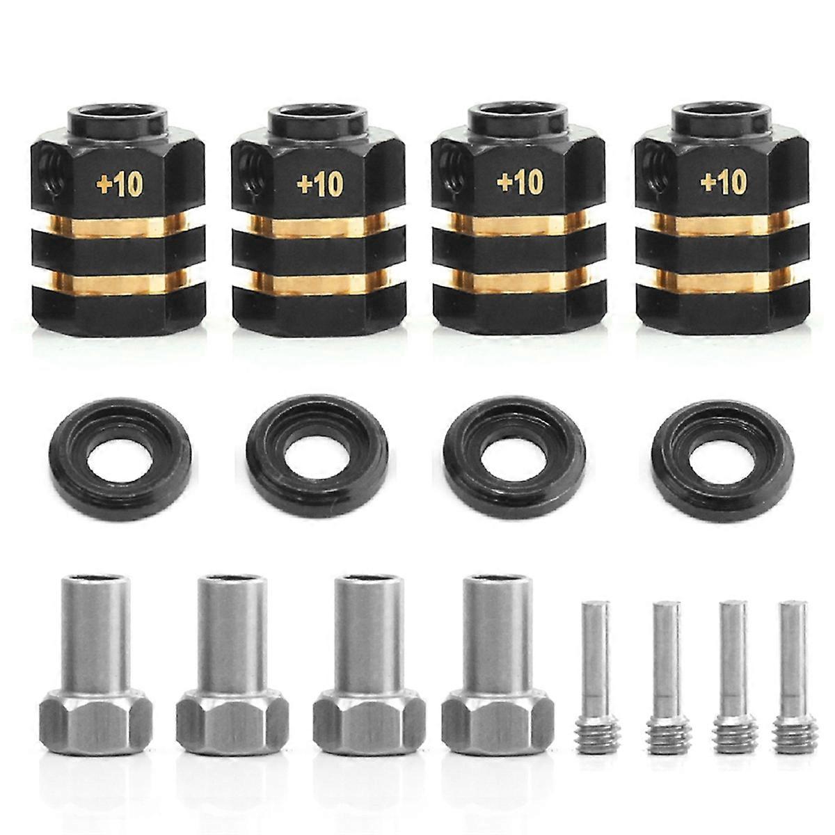 RC Brass Spacers Wheel Hex Hub Extenders for TRX4 TRX6 Wheels(+10mm)