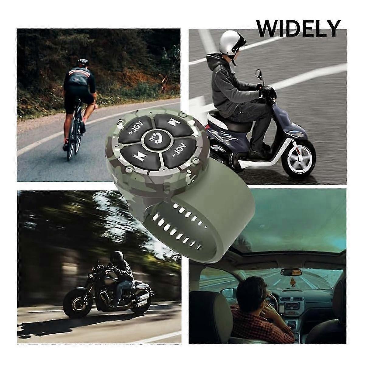 Bluetooth Media Button Fernbedienung, 5 Tasten Wireless Music Controller für Auto Motorrad Lenkrad Media Controller DS