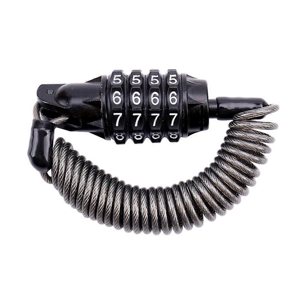 Resettable Combination Lock, Portable Security Solution for Bicycles Helmets 4 Digit Resettable Combination Flexible Wire Rope for Baby Strollers,