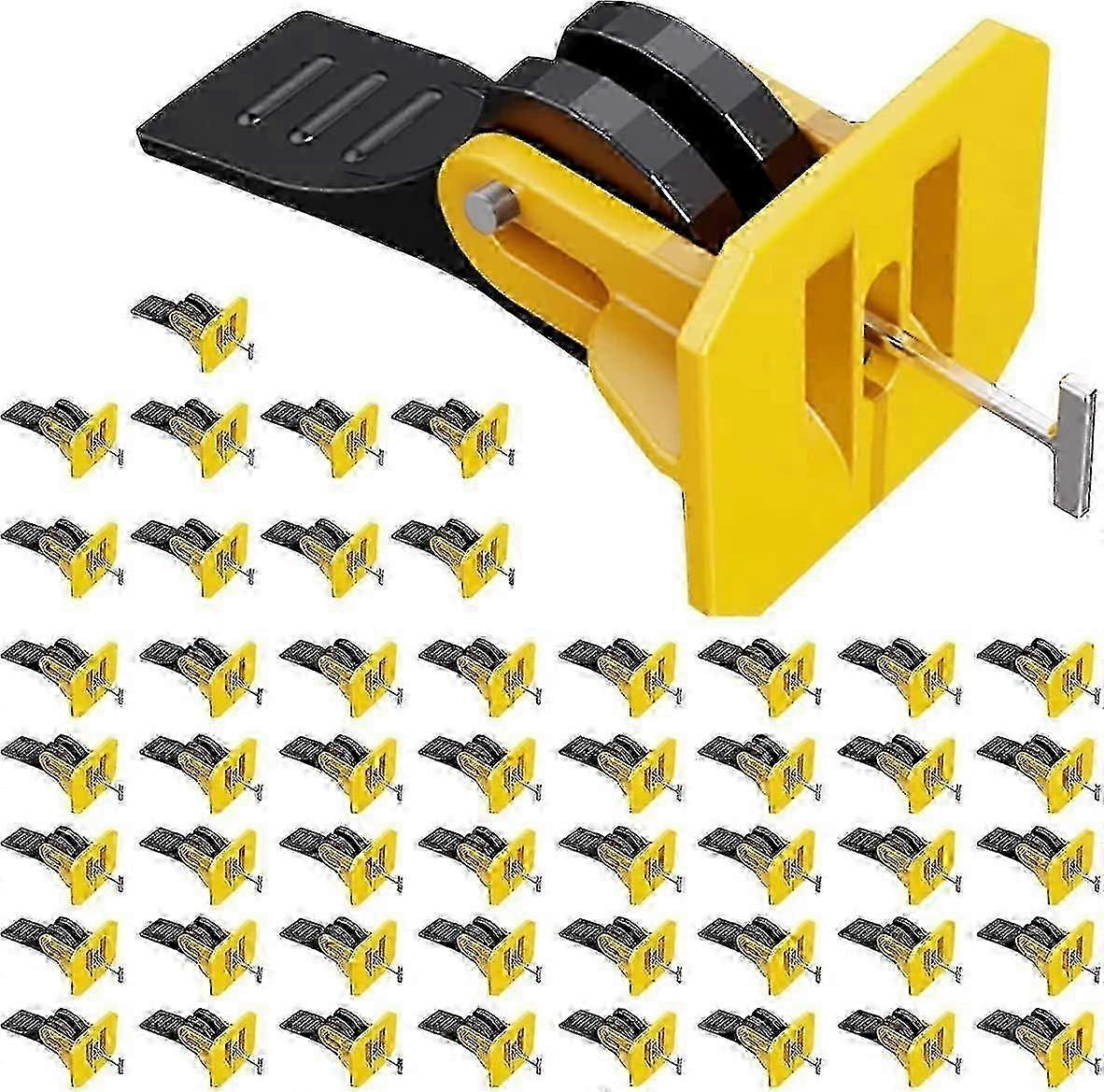 50 Pack Tile Leveling System Kit Reusable Tile Levelers Spacers Adjuster Spacer Balancing System
