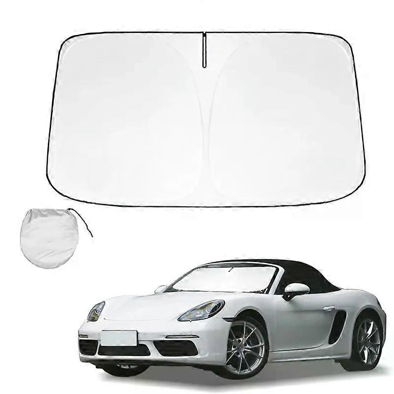 Windshield Sun Shade for Porsche 718 Accessories Sunshade Window Sun Visor Protector Foldable Blocks UV Rays