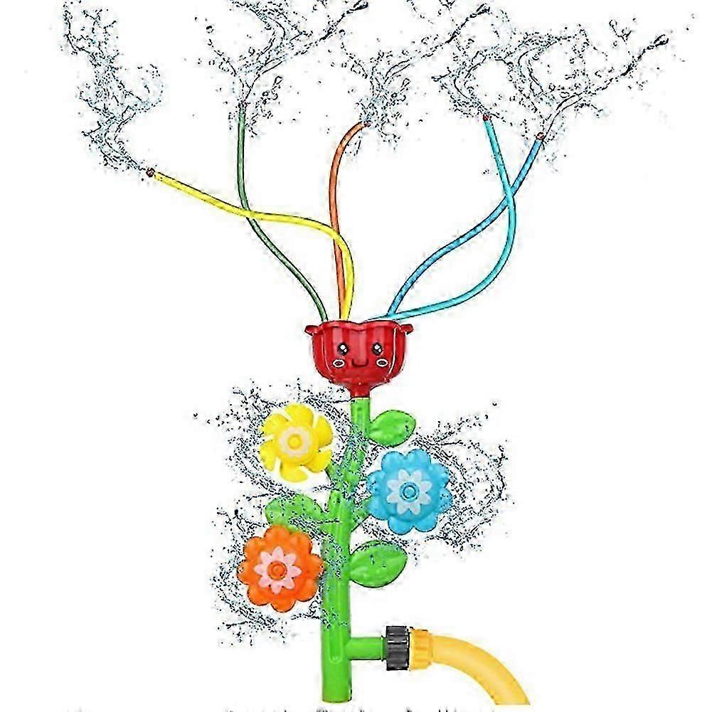 ウォータースプリンクラーフラワースプレー玩具漫画子供子供回転水玩具フラワースプレー玩具