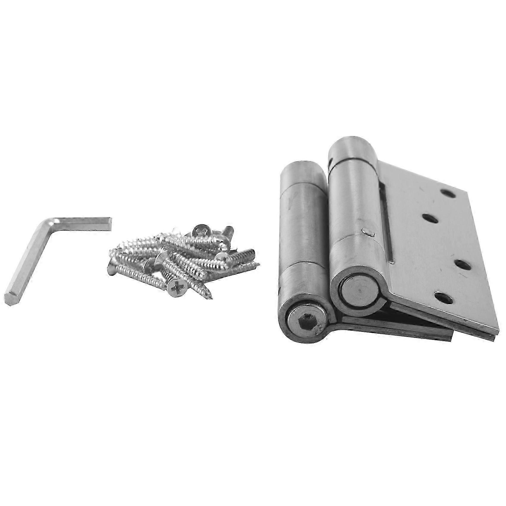 Dobradiça de porta de fechamento auto, 2 pacote de 4 polegadas heavy duty square aço inoxidável Mortise Spring Automatic Cl