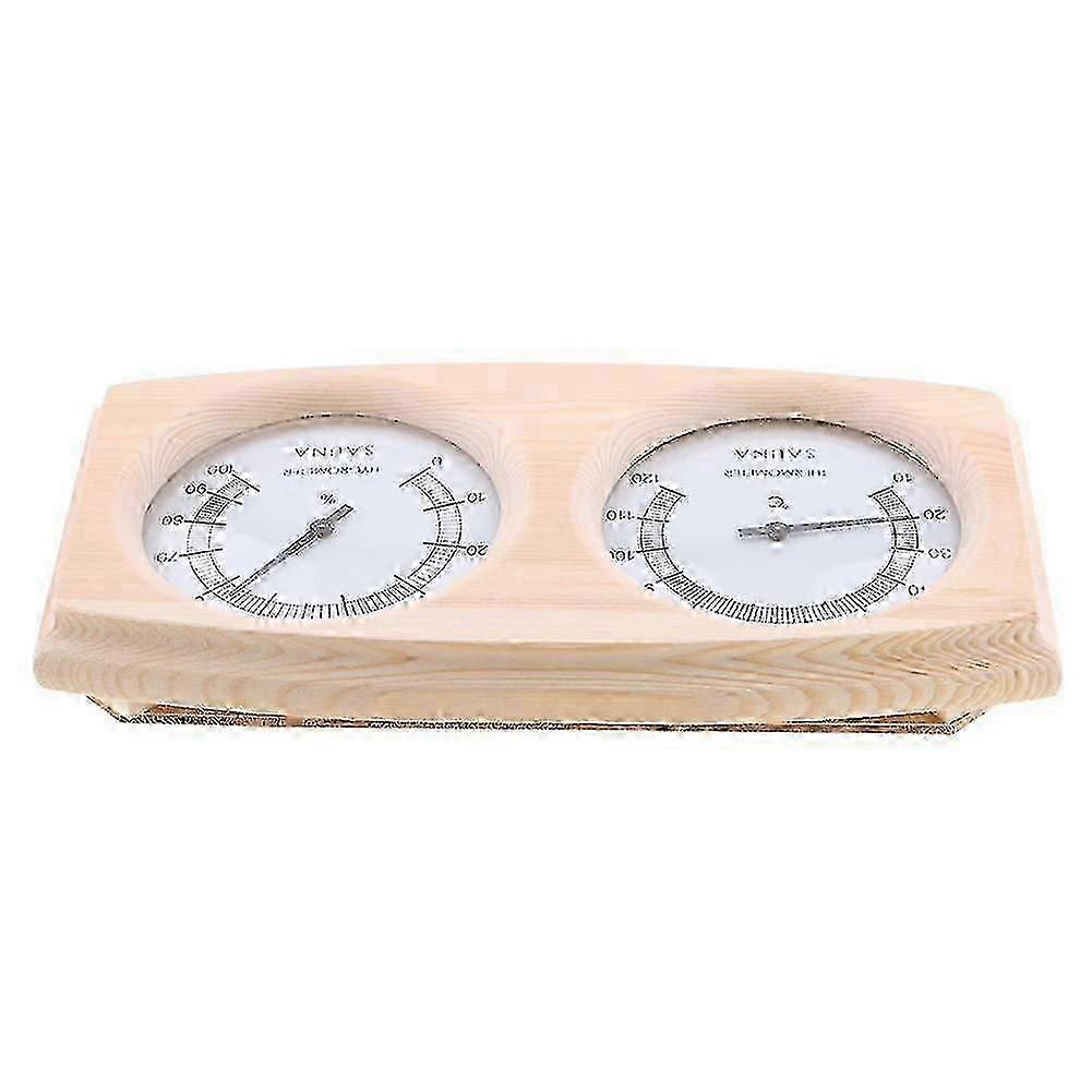 2 In 1 Sauna Room Wooden Thermometer Hygrometer Steam Temperature Humidity Meter