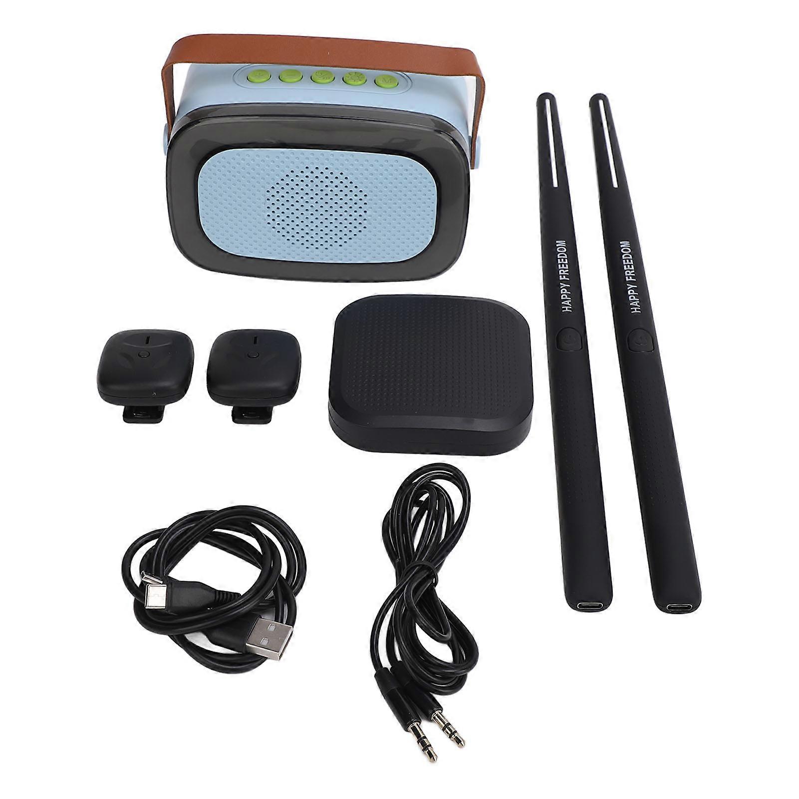 Electric Air Drum 3D Motion Sensing Portable Professional Virtual Drumming Set for Adults Kids Beginners
