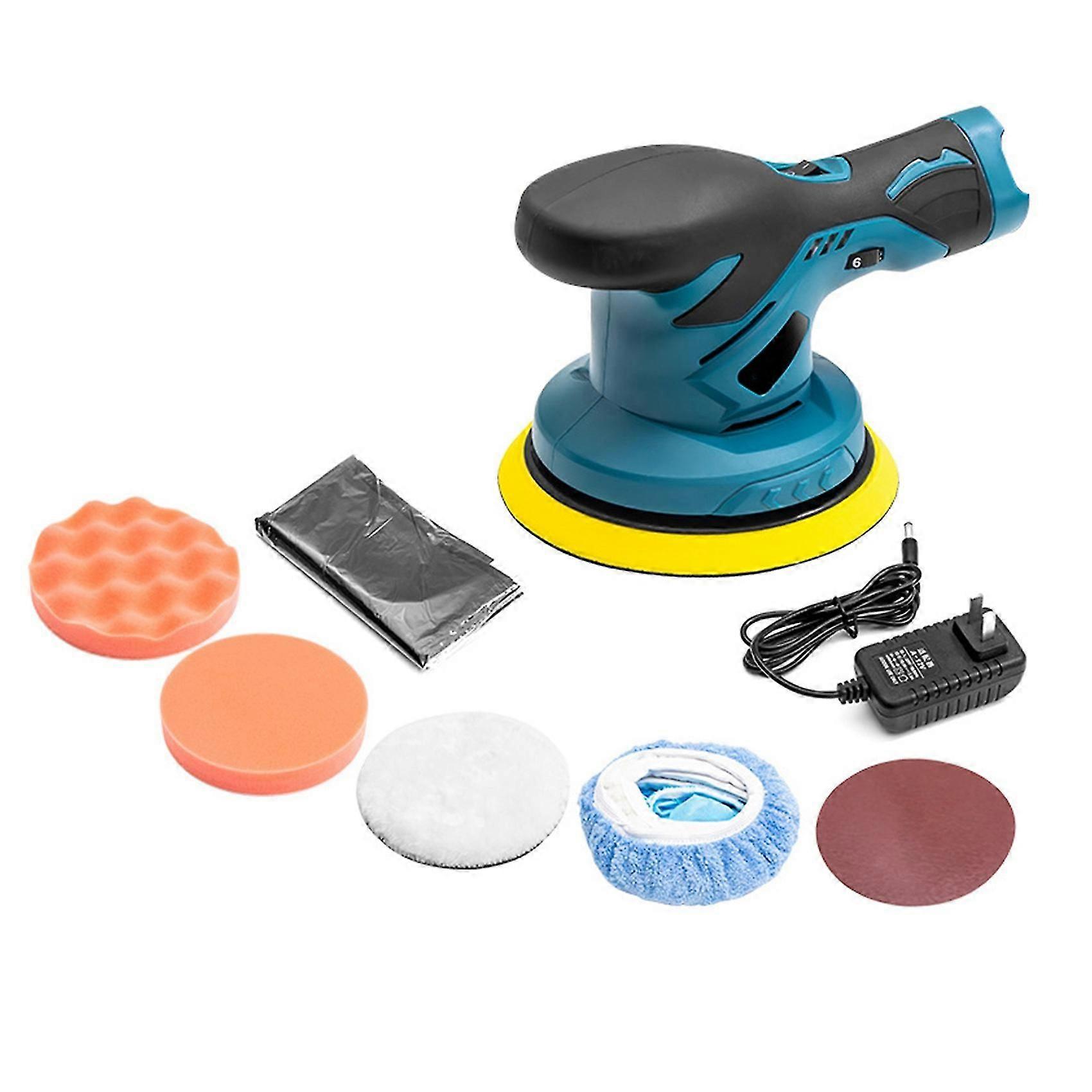 Cordless Polisher 12v Wireless Da Car Polishing Machine Brushless Action Buffer With 1300ah Lithium Battery Us Plug
