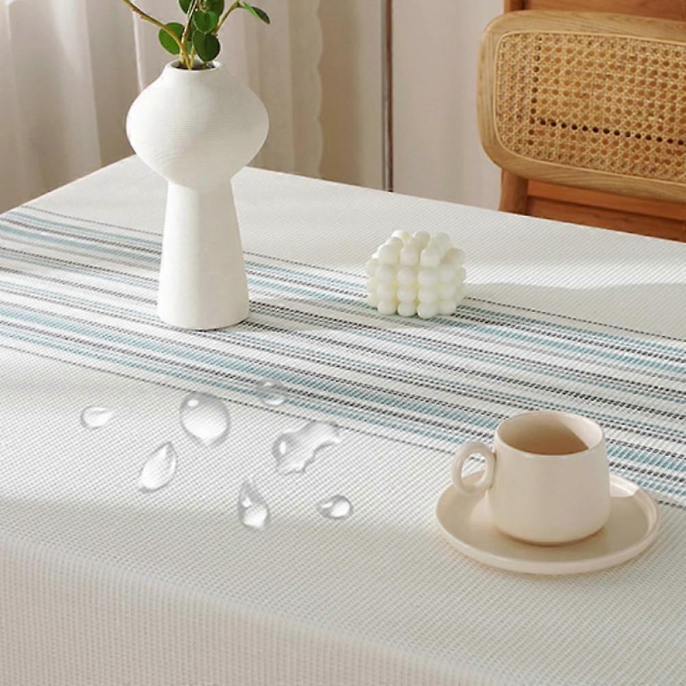Tablecloth,Soft Rectangle Waffle Table Cloth, Wrinkle Resistant Washable Fabric Farmhouse Checkered Tablecloths for Dining Tables, Buffet Parties, Hol