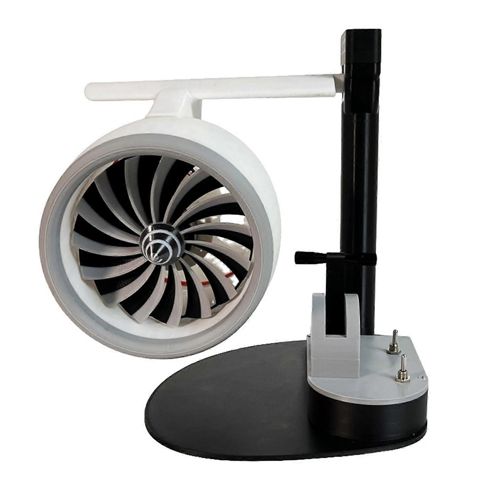 2-In-1 Creative Turbo Fan Office Humidification Spray, Portable Turbofan Engine-Style, Low Noise, Adjustable Speed, Blue