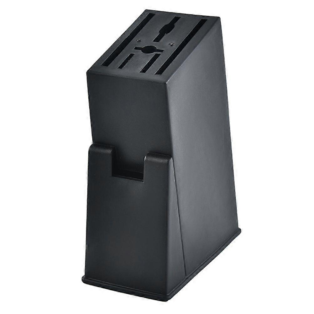 Useful Plastic Knives Holder Creative Storage Organizer Shelf Drain Rack Cutlery Display Stand for Home Kitchen(Black)