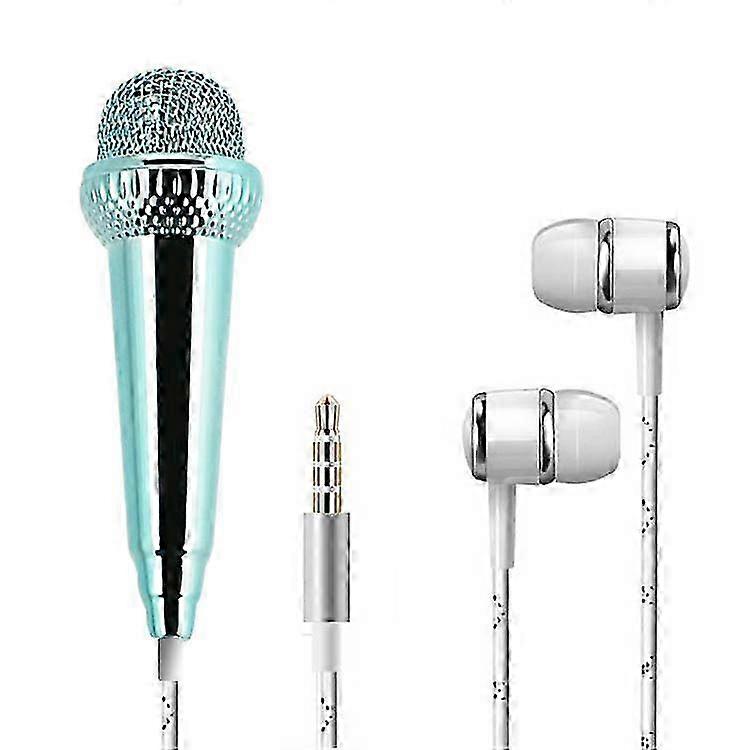Mini Portable Vocal/Instrument Microphone for Mobile Phone Laptop Notebook--Blue