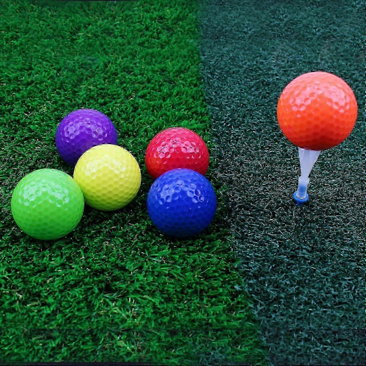 12PCS Mixed Colored Golf Ball, Driving Range Golf Balls,Golf Practice Ball well
