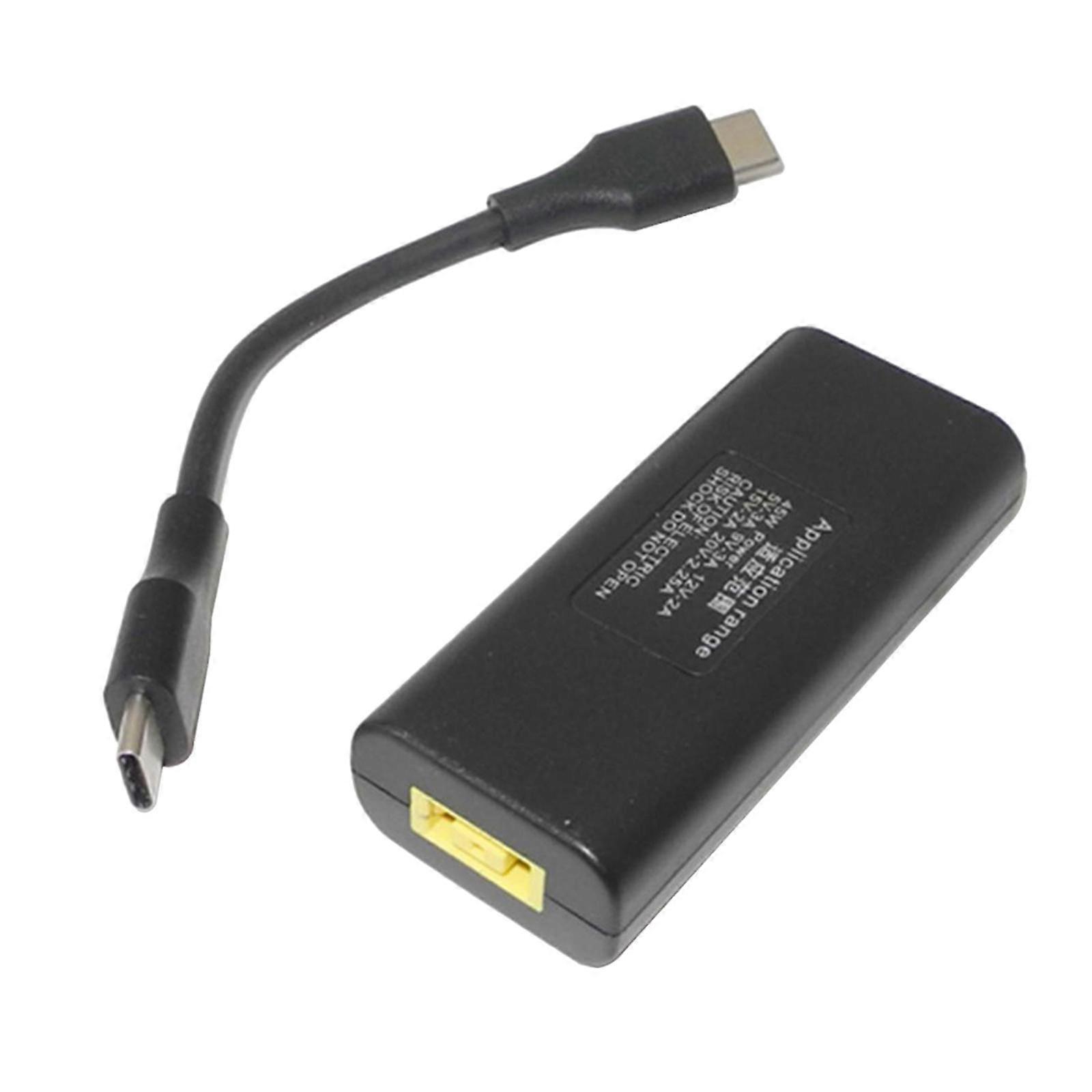 USB C to Slim Tip Adapter, Convert Square Charger to Type C, for