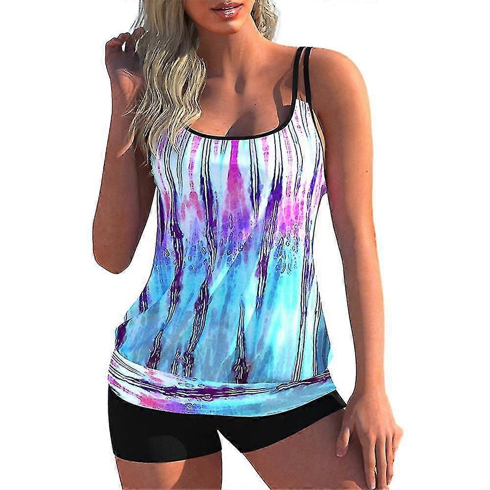Maillot de bain pour femmes Tankini Set Maillot de bain rembourré Maillot de bain Plus Size