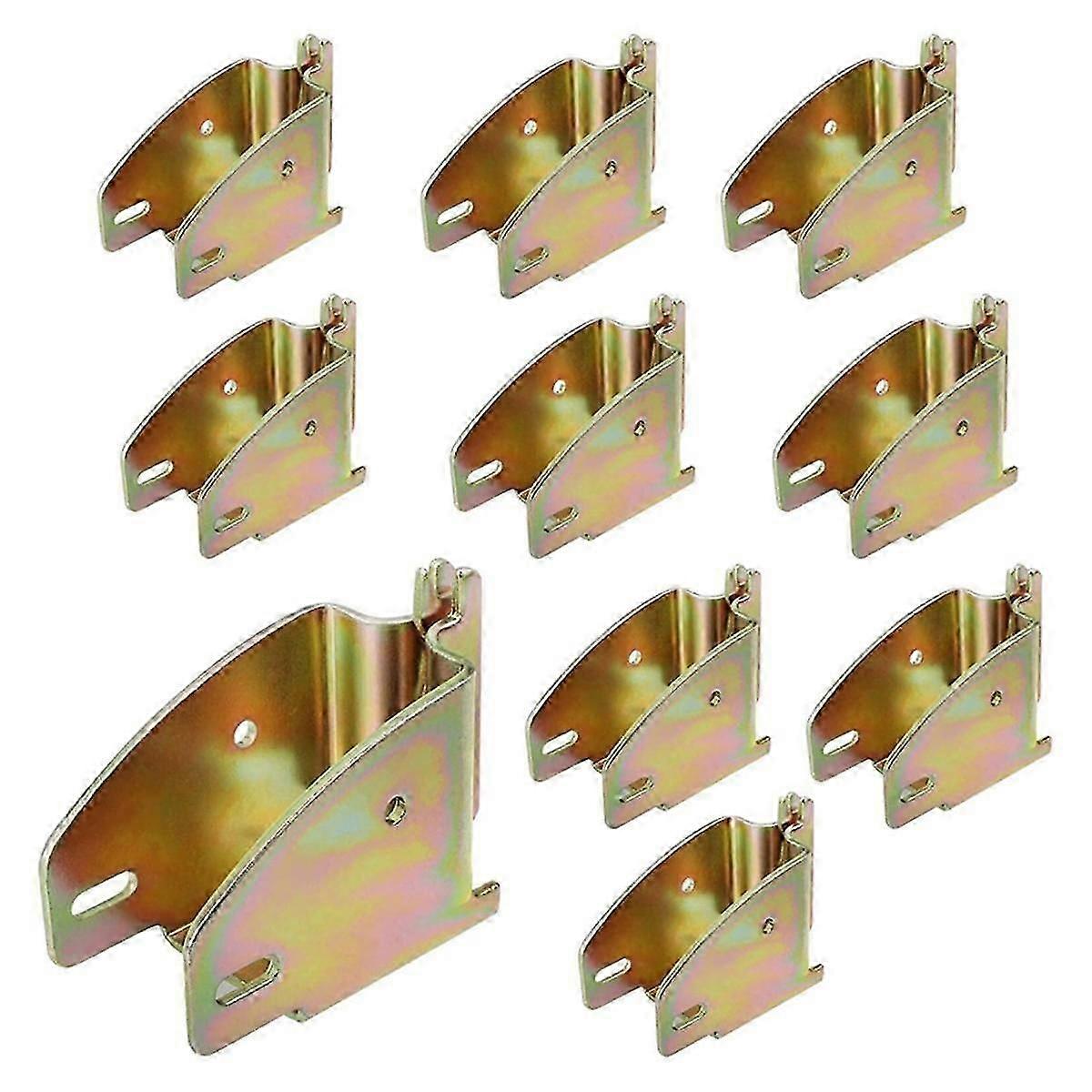 10PCS E-Track Wood Beam End Socket Accessories compatible with 2x4 2x6, Add Removable Load Lock Bars to E-Track